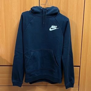 Nike black hoodie, mock neck
